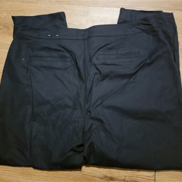Juniors Black Fabulously Slimming by Chicos Straight Leg Dress Slacks. - Picture 3 of 6